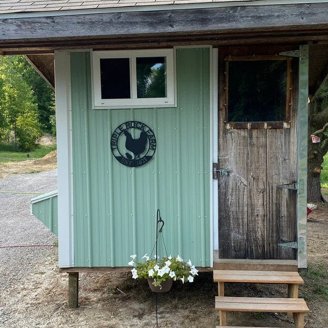 Personalized Our Little Coop Sign, Custom Hen House Sign, Metal Sign for Chicken Coop, Chicks Sign, Hen House Sign, Farmhouse Sign