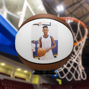 Custom Basketball, Personalized basketball, Basketball team Picture, Player Sport Gift, Basketball lover, Coach Gift. Photo Player name,