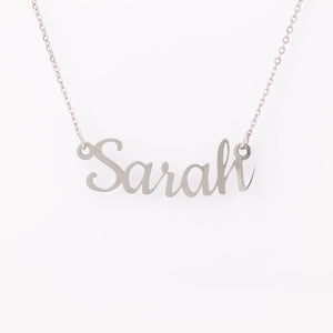 Custom Necklace, Valentines Day gift for her, Name Necklace, Custom Name Jewelry, Silver Gold Name Necklace, Christmas Jewelry, Mom initials