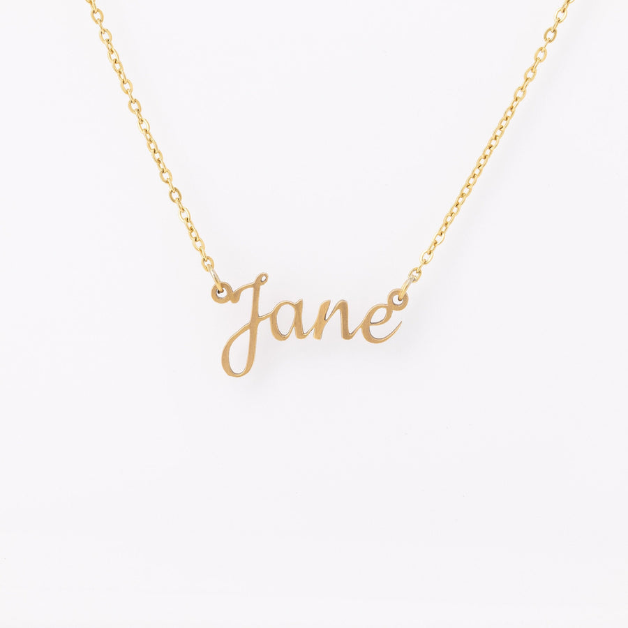 Custom Necklace, Valentines Day gift for her, Name Necklace, Custom Name Jewelry, Silver Gold Name Necklace, Christmas Jewelry, Mom initials