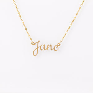 Custom Necklace, Name Necklace, Custom Name Jewelry, Christmas Gifts For Her, Silver Gold Name Necklace, Christmas Jewelry, Mom initials
