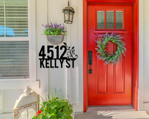 Handmade Personalized Custom House Address Sign, Metal Address Plaque, Home or Business Outdoor Decor