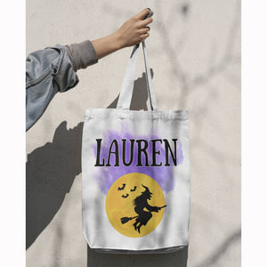 Kids Halloween Bag, Personalized Halloween Bag, Kids Halloween Bag, Trick or Treat Bag, Customized Halloween Name Bag, Custom Tote Bag
