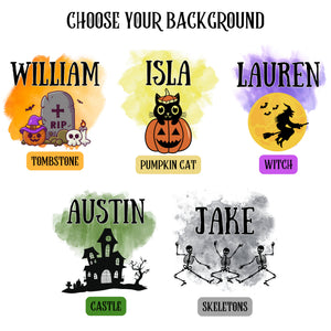 Kids Halloween Bag, Personalized Halloween Bag, Kids Halloween Bag, Trick or Treat Bag, Customized Halloween Name Bag, Custom Tote Bag