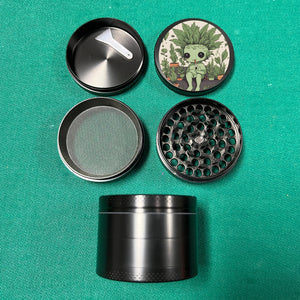 Cool Design Herb Grinder, Plant Flower Grinder, 4 Piece Grinder, Funny Herb Grinder With Catcher, Gift, Smoker Gift, Valentines day