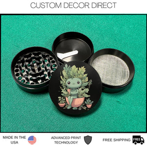 Cool Design Herb Grinder, Plant Flower Grinder, 4 Piece Grinder, Herb Grinder With Catcher, Gift, Smoker Gift, Valentines day