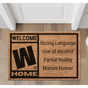 M Rated Doormat, Video Game Rating Welcome Mat, Funny welcome mat, Gamer Gift, Gift for him, housewarming mat