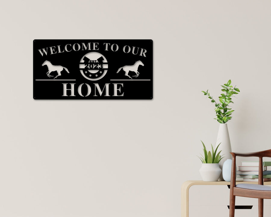 Custom Horse Stable Sign, Farm House Sign, Horse Sign, Metal Sign, Metal Farmhouse decor, Personalized farm Animal sign, Barn Animals, Horse