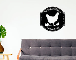Chicken Coop sign, Custom Hen House Sign, Hen House Coop Sign, Our Little Coop Sign Metal Sign, Metal Chicken Coop Sign, Personalized Chicks