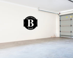 Initial Sign, Name sign, Personalized Family Sign, Last name Sign, Family,  Metal sign, Wedding Gift, Wedding Sign, Housewarming Gift, Metal