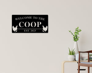 Custom Hen House Sign, Hen House Coop Sign, Our Little Coop Sign Metal Sign, Metal Chicken Coop Sign, Personalized Chicken Coop sign, Chicks