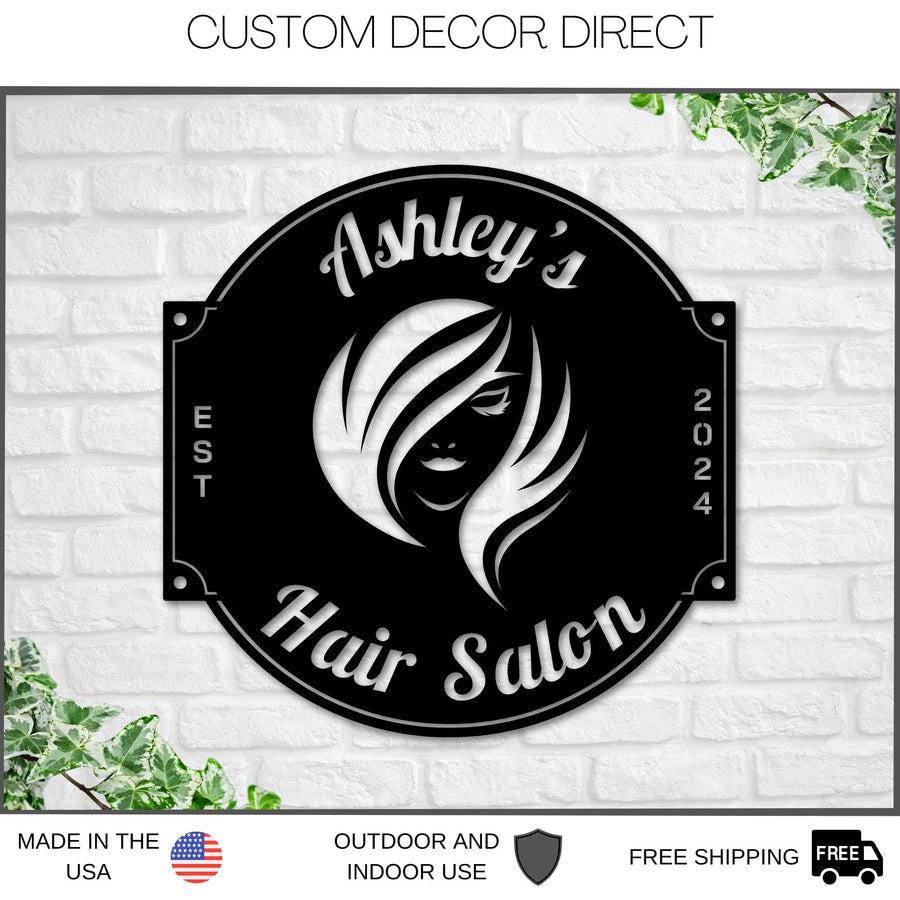 thumbnail image 2 of Metal Hairstylist Signs Wall Decor, Hairstylist Gift, Hairstylist Sign... 2 of 14