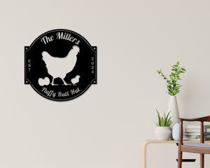 Chicken Coop sign, Custom Hen House Sign, Hen House Coop Sign, Our Little Coop Sign Metal Sign, Metal Chicken Coop Sign, Personalized Chicks