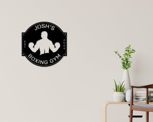 Boxing Sign, Boxing Gym Metal sign, Martial Arts Sign, MMA Gym Sign, Brazilian Jiu-Jitsu, Judo, Boxing gloves Decor, Boxing Custom Sign