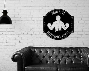 Boxing Sign, Boxing Gym Metal sign, Martial Arts Sign, MMA Gym Sign, Brazilian Jiu-Jitsu, Judo, Boxing gloves Decor, Boxing Custom Sign