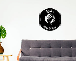 thumbnail image 2 of Metal Hairstylist Signs Wall Decor, Hairstylist Gift, Hairstylist Sign... 2 of 14
