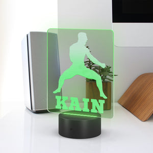 MMA LED Light, Personalized Mma Night Light, Martial Arts Decor, MMA Name light, Name Sign, Desk Sign, Lamp, Custom Night Lights Gift