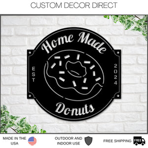 Custom Donut Shop Sign, Donut Shop Sign, Personalized Donuts Sign, Donut Shop Decor, Donut Stand Open Sign, Business Donut Sign