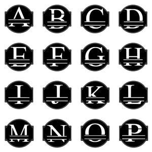 Metal Name Sign, Personalized Family Name Sign, Last Name Sign, Initial, Metal Monogram, Door Hanger, Housewarming Gift, Wedding Monogram