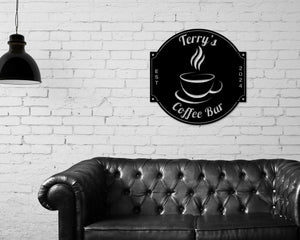 Coffee Bar Sign, Coffee Sign, Coffee Lover, Coffee, Metal Coffee Sign, Coffee Wall Art, Coffee Decor, Coffee Station Sign, Kitchen Coffee