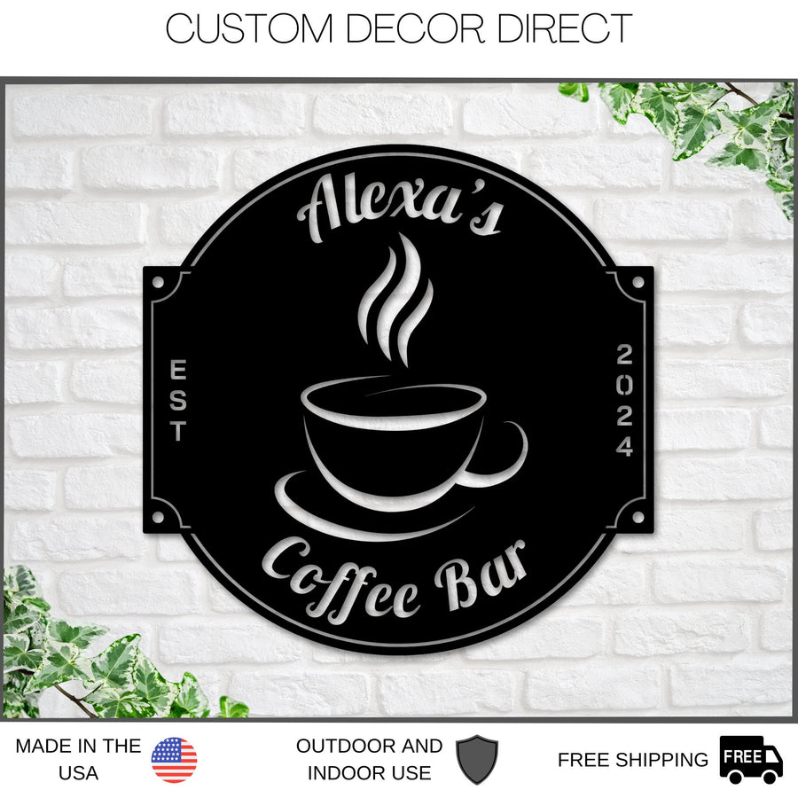 Coffee Bar Sign, Coffee Sign, Coffee Lover, Coffee, Metal Coffee Sign, Coffee Wall Art, Coffee Decor, Coffee Station Sign, Kitchen Coffee