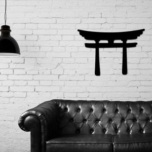 Torii Gate Wall art, Torii Gate Decor, Japanese Metal Wall Decor, Livingroom Decor, Metal Wall Art, Landscape Decor, Asian Zen Decor