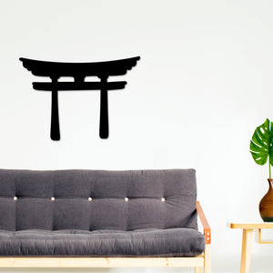 Torii Gate Wall art, Torii Gate Decor, Japanese Metal Wall Decor, Livingroom Decor, Metal Wall Art, Landscape Decor, Asian Zen Decor