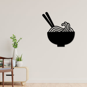Ramen Noodle Bowl Art, Metal Ramen Bowl, Ramen Wall Art, Ramen Noodle Bowl Metal Art, Metal Wall Art, Cool Wall Decor