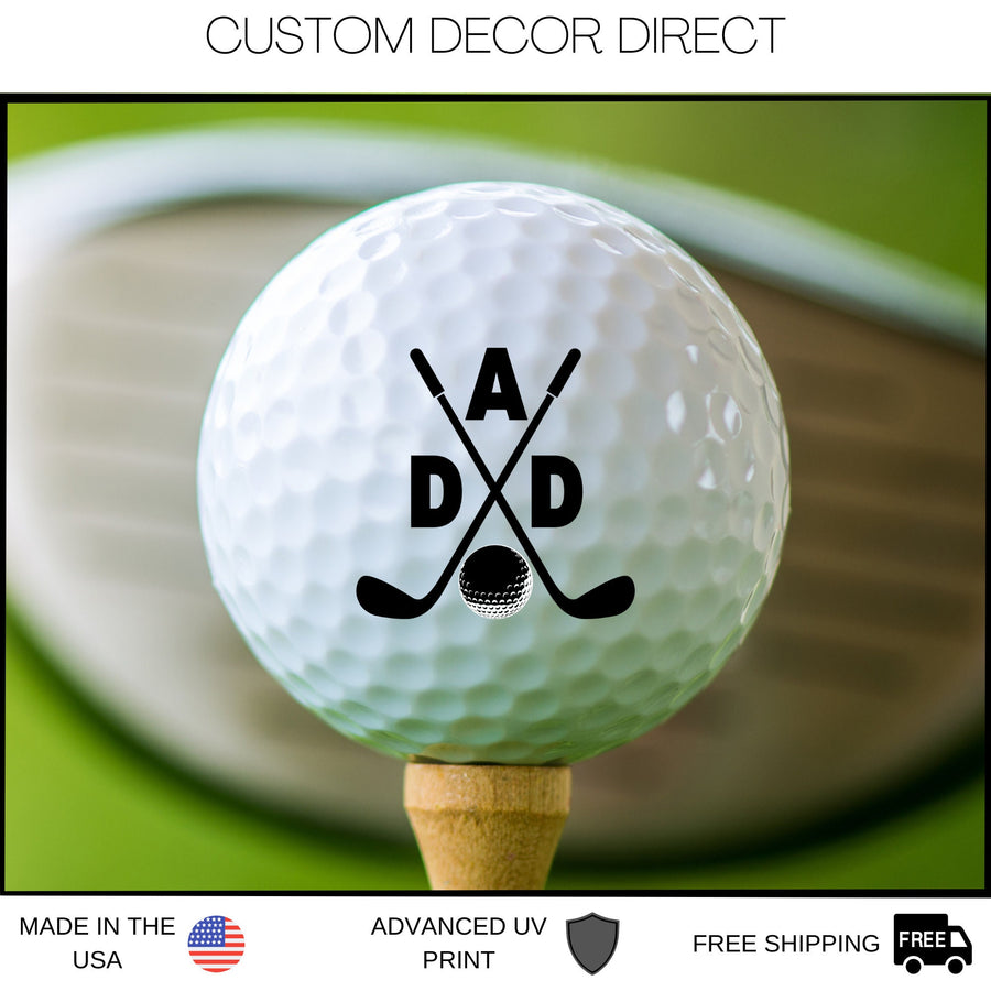 Dad Golf Ball, Golf Ball for Dad, Fathers day Gift, Gift for Husband, Funny Golf Ball, Best Father's Day Gift, Husband Gag Gift, For Him