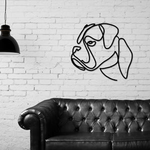 Dog Metal Wall Art, Dog Line Art, Animal Line Metal Art, Modern Metal Art, Metal Wall Art, Farmhouse Decor, One Line Art, Dog lover