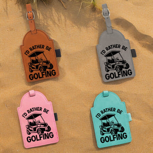 Ide rather be golfing Golf Bag Tag, Funny Golf Gifts, Funny Golf Bag Tag, Gift for him, Golf lover, With Tees, For Dad, Fathers Day