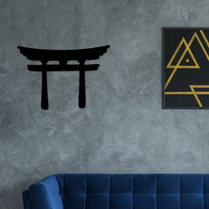 Torii Gate Wall art, Torii Gate Decor, Japanese Metal Wall Decor, Livingroom Decor, Metal Wall Art, Landscape Decor, Asian Zen Decor