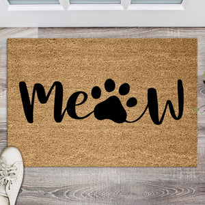 Meow Doormat, Cat Doormat, Meow welcome Mat, Funny Cat Doormat, Funny Doormat, Cat Lover Welcome Mat Cat Gift, Funny Cat Gift Ideas, Kitty