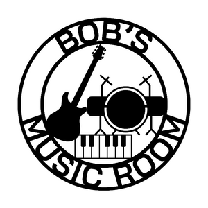 Bob’s Music Room / 18 in / BLACK