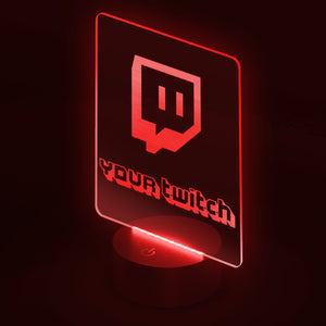 Twitch Channel Gamer Tag LED Username Light
