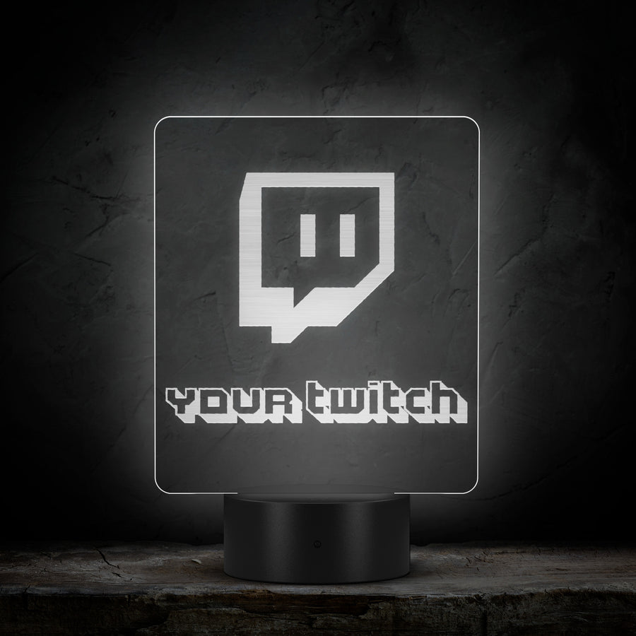 Twitch Channel Gamer Tag LED Username Light
