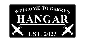 WELCOME TO barrys hangar / BLACK