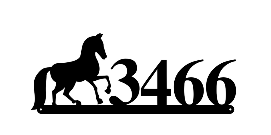 3466 / horse address / BLACK