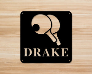 Personalized Table Tennis Sign, Metal Table Tennis Wall Art, Table Tennis Sign, Table Tennis Metal Sign, Table Tennis , Metal wall art