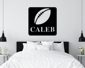 Personalized Football Sign, Metal Football Wall Art, Football Sign, Football Metal Sign, Football , Metal wall art, Sport Sign