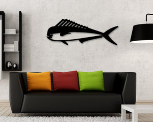 Mahi Metal Art, Mahi-Mahi Fish Sign, Metal Mahi Decor, Fish Decor, Fishing Sign, Sea Life, Beach house Decor, Deep Sea Fish, Metal Fish Art