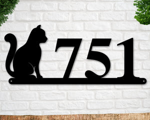 Cat Sign, Cat Address Sign, Cat Lover, Cat Address Sign, Cat Sign, Metal Address Sign, Cat Address numbers, Cat Sign, Kitty Sign, Cat Mom