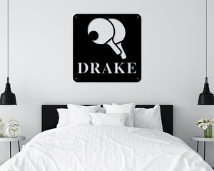 Personalized Table Tennis Sign, Metal Table Tennis Wall Art, Table Tennis Sign, Table Tennis Metal Sign, Table Tennis , Metal wall art