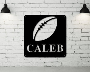 Personalized Football Sign, Metal Football Wall Art, Football Sign, Football Metal Sign, Football , Metal wall art, Sport Sign