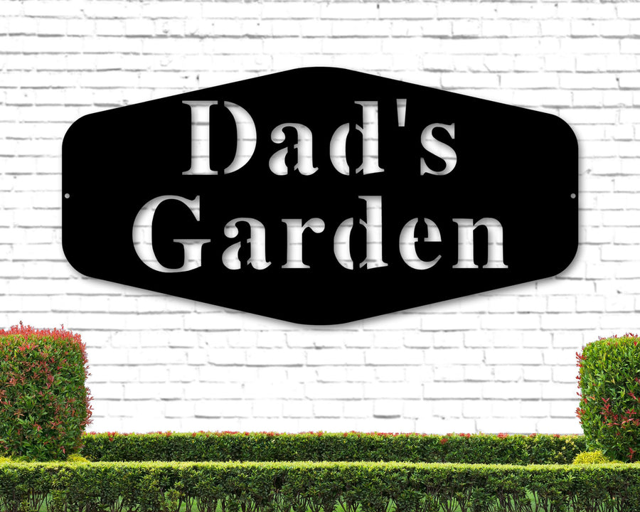 Dads Garden Sign, Gift For Dad, Custom Garden Sign, Gardener Gift, Personalized Garden Sign, Garden Decor, Garden, Metal Garden Sign, Yard