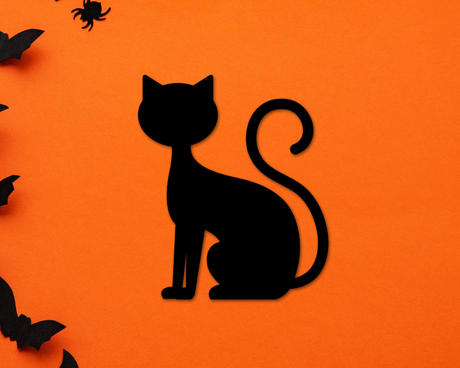 Cat Sign, Cat Lover Sign, Cat Decor, Cat Metal Sign, Cat Wall Art, Cat Silhouette Sign, Metal Sign, Metal Wall Art, Animal Silhouette, Kitty