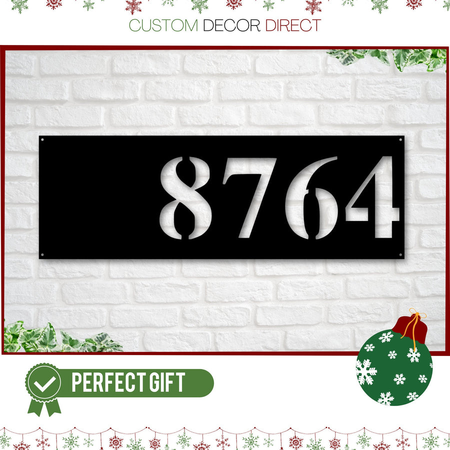 Christmas Gift, Address Sign, Metal Address Plaque, Metal house numbers, Custom Address Sign, Home Address Sign, Address Number, Bestseller