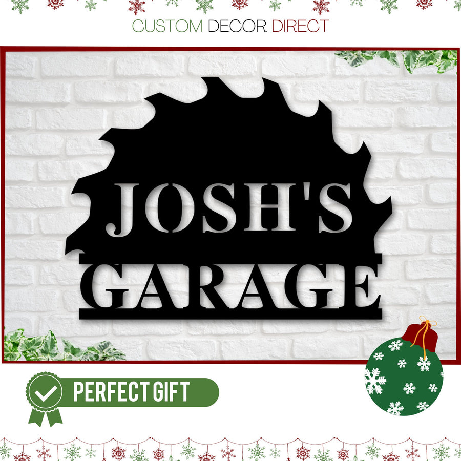 Christmas Gift, Personalized Gift For Him, Husband Gift, Custom Garage Sign, Metal Shop Sign, Metal Workshop Sign, Metal Sign, Bestseller