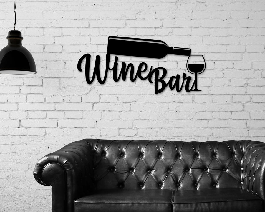 Personalized Bar Sign, Wine Decor, Wine Bar Sign, Mother's Day Gift, Wine Gifts, Wine Sign, Wine Bar Metal Wall Sign, Wine Glass Home Decor