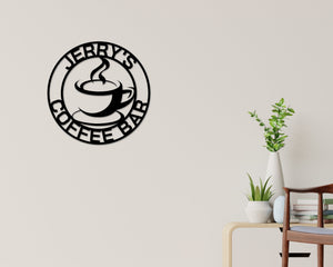 Fathers day Sign Personalized, Coffee Bar Sign, Coffee Sign, Coffee Lover, Coffee, Metal Coffee Sign, Gift for dad, Dad Coffee Gift, Sign